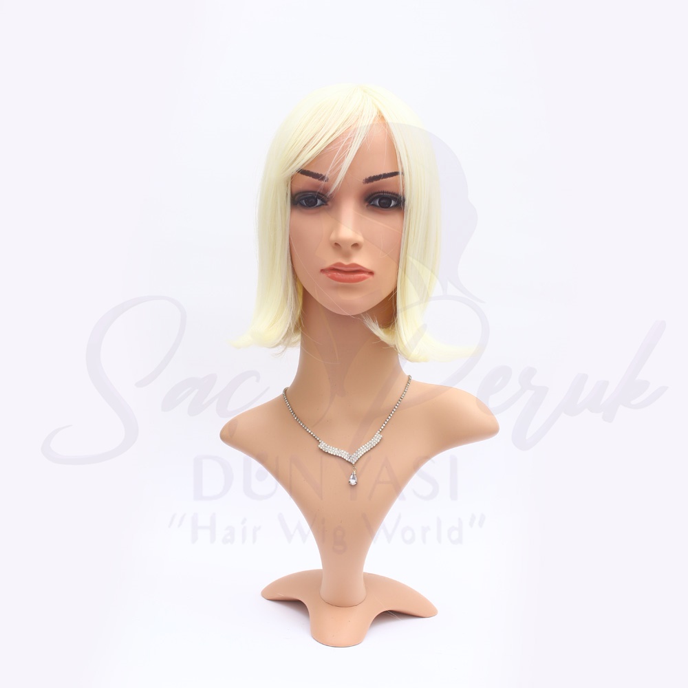 Synthetic Short Length Wig Platinum