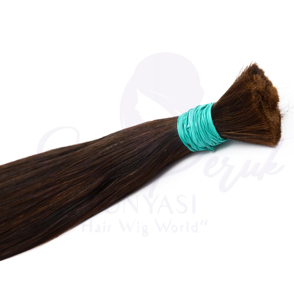Ham Saç Koyu Kahve 60 cm