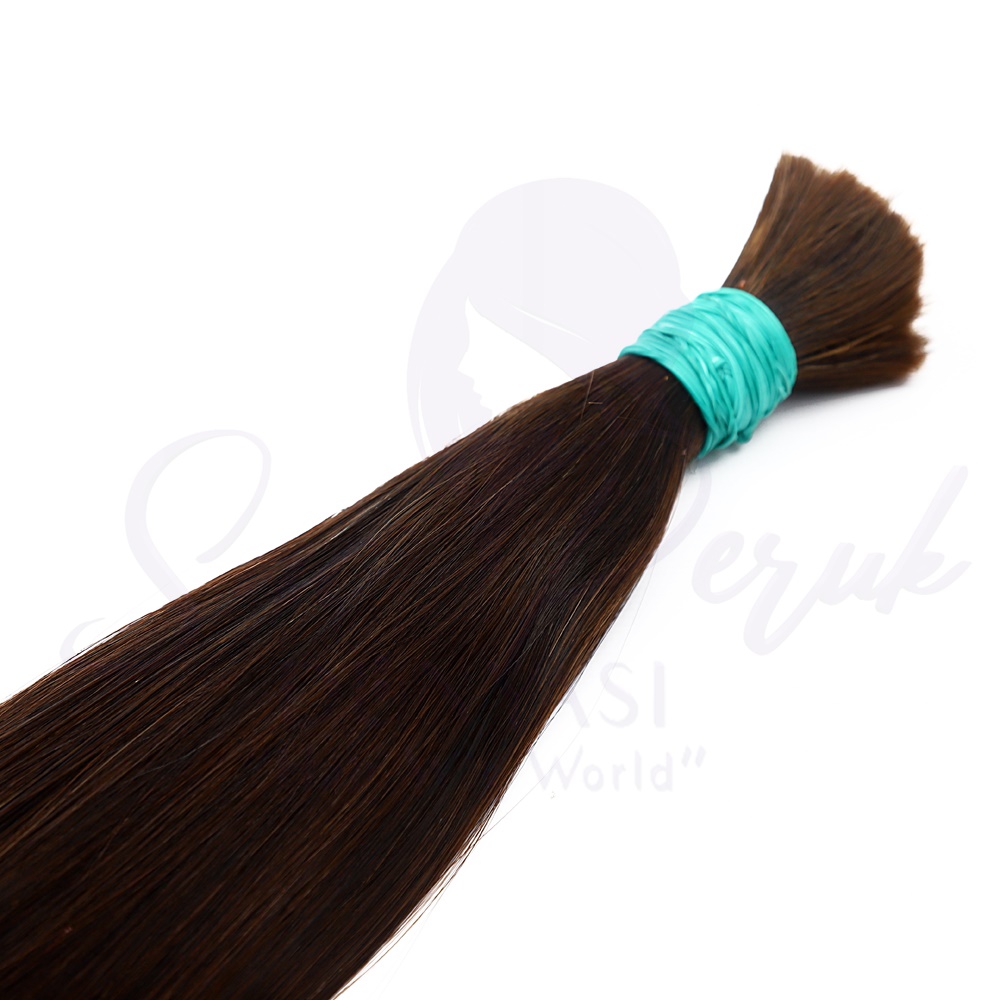 Ham Saç Koyu Kahve 60 cm