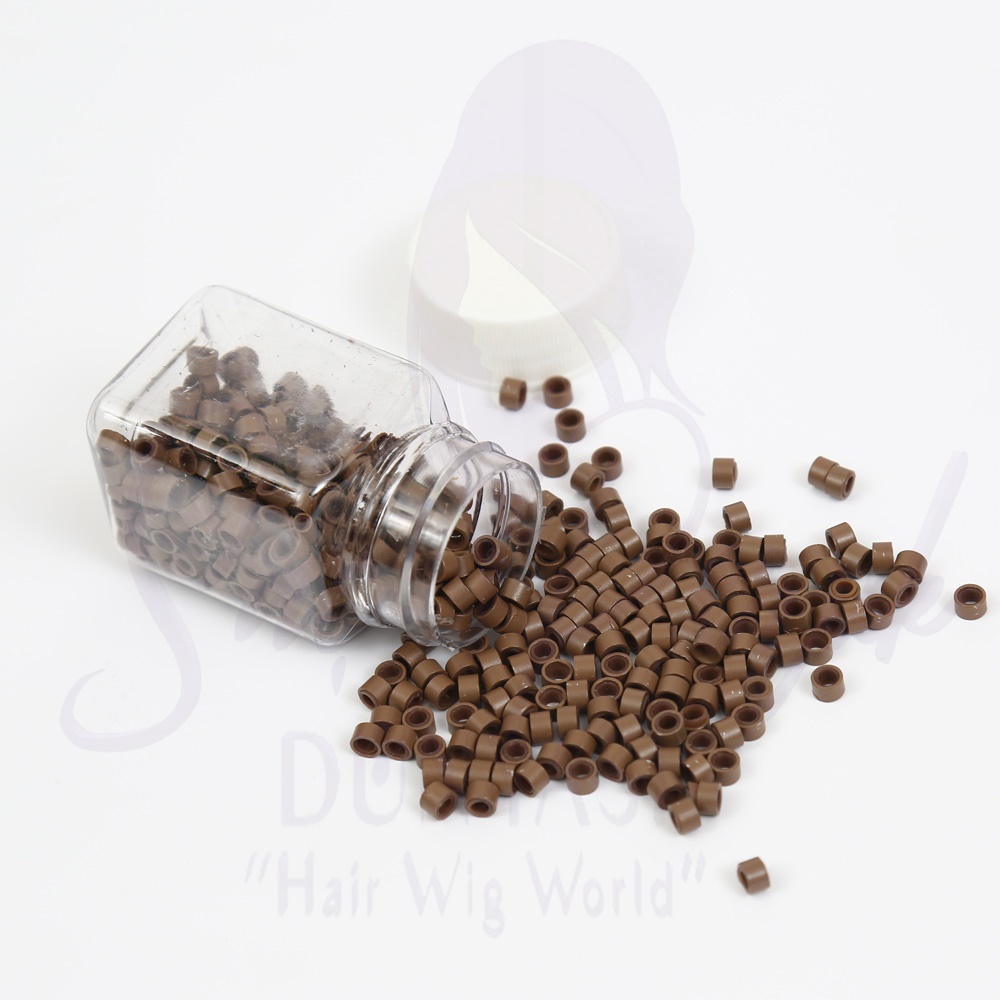 Silicone Beads Light Brown