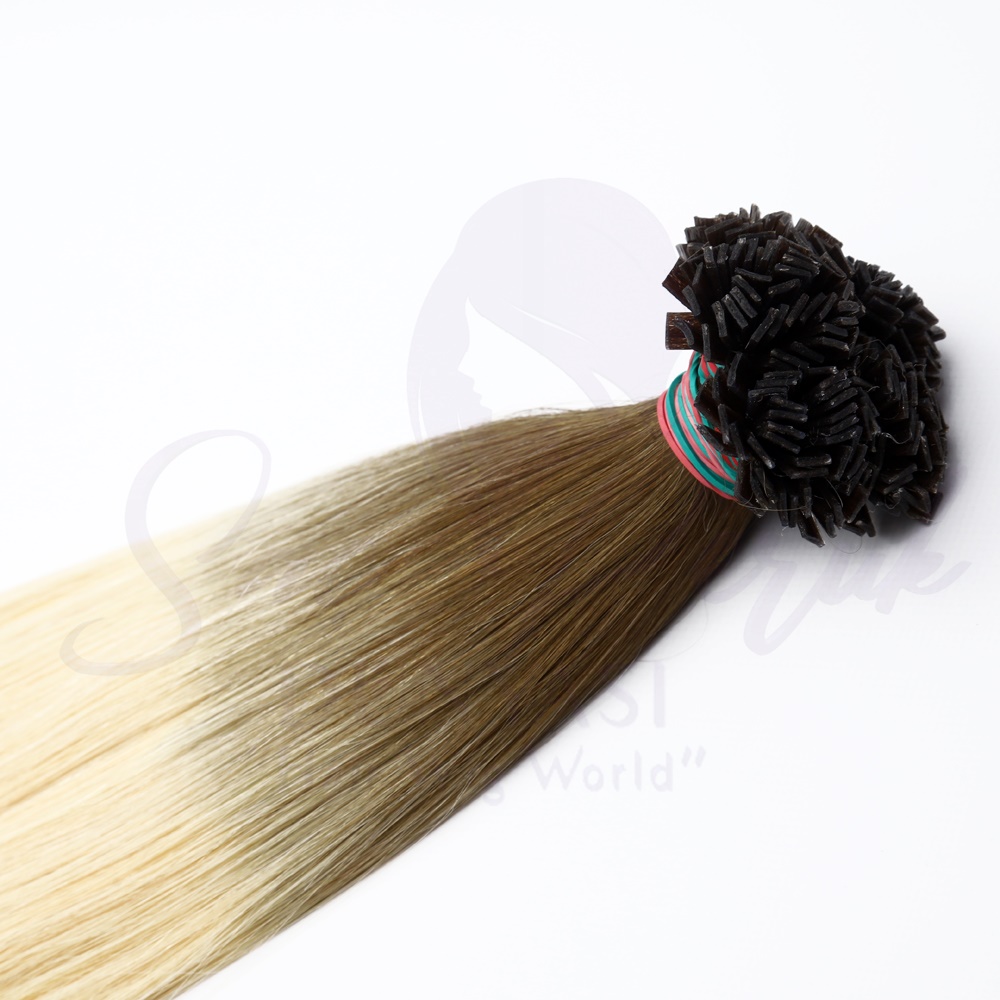 Mikro Keratin Kaynak Ombreli Kumral Platin 60 cm