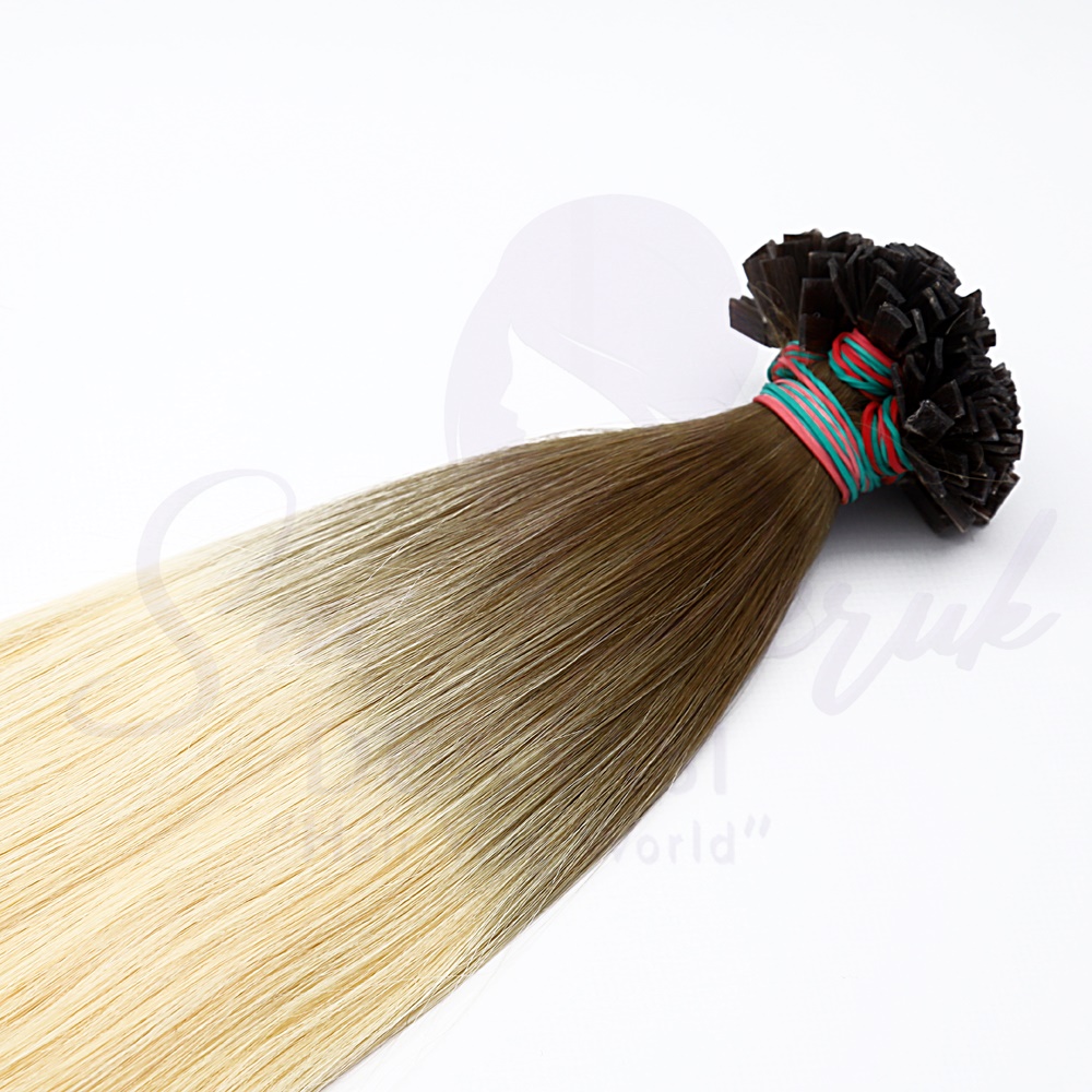 Mikro Keratin Kaynak Ombreli Kumral Platin 60 cm