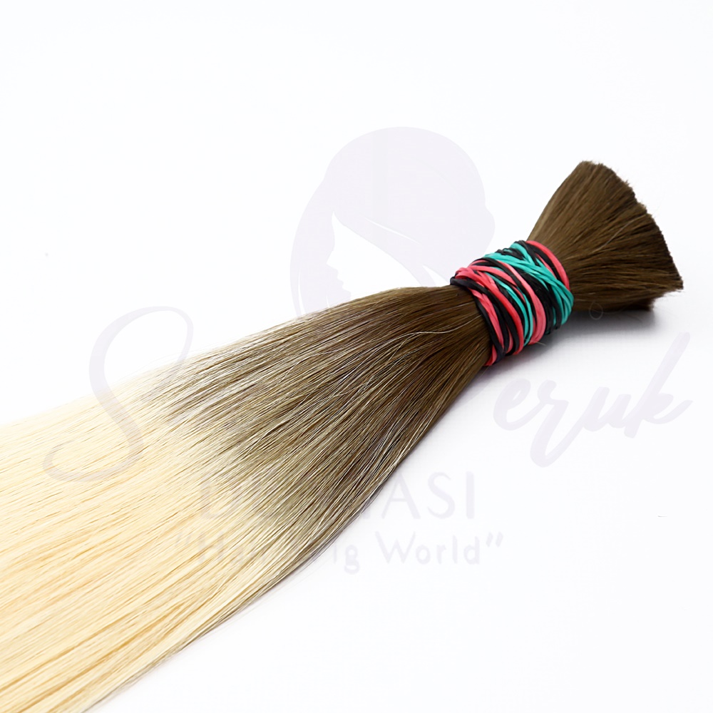 Ham Saç Platin Kumral Ombreli 70 cm