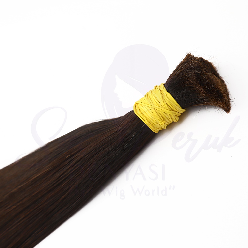 Ham Saç Koyu Kahve 80 cm