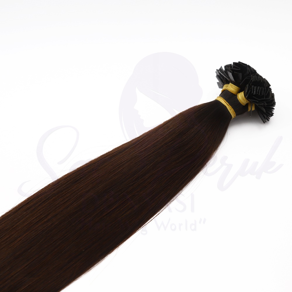 Mikro Keratin Kaynak Koyu Kahve 80 cm