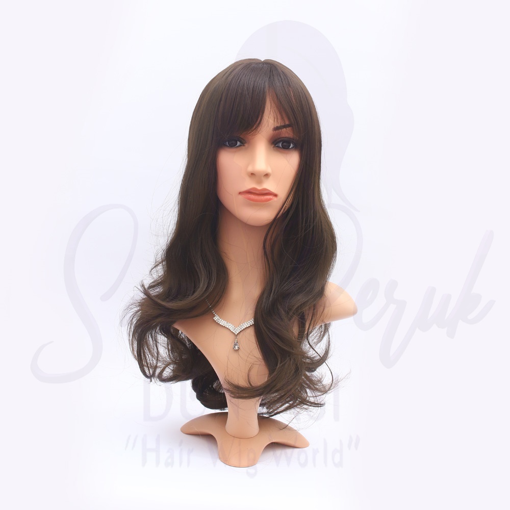 Synthetic Medium Length Wig Chestnut