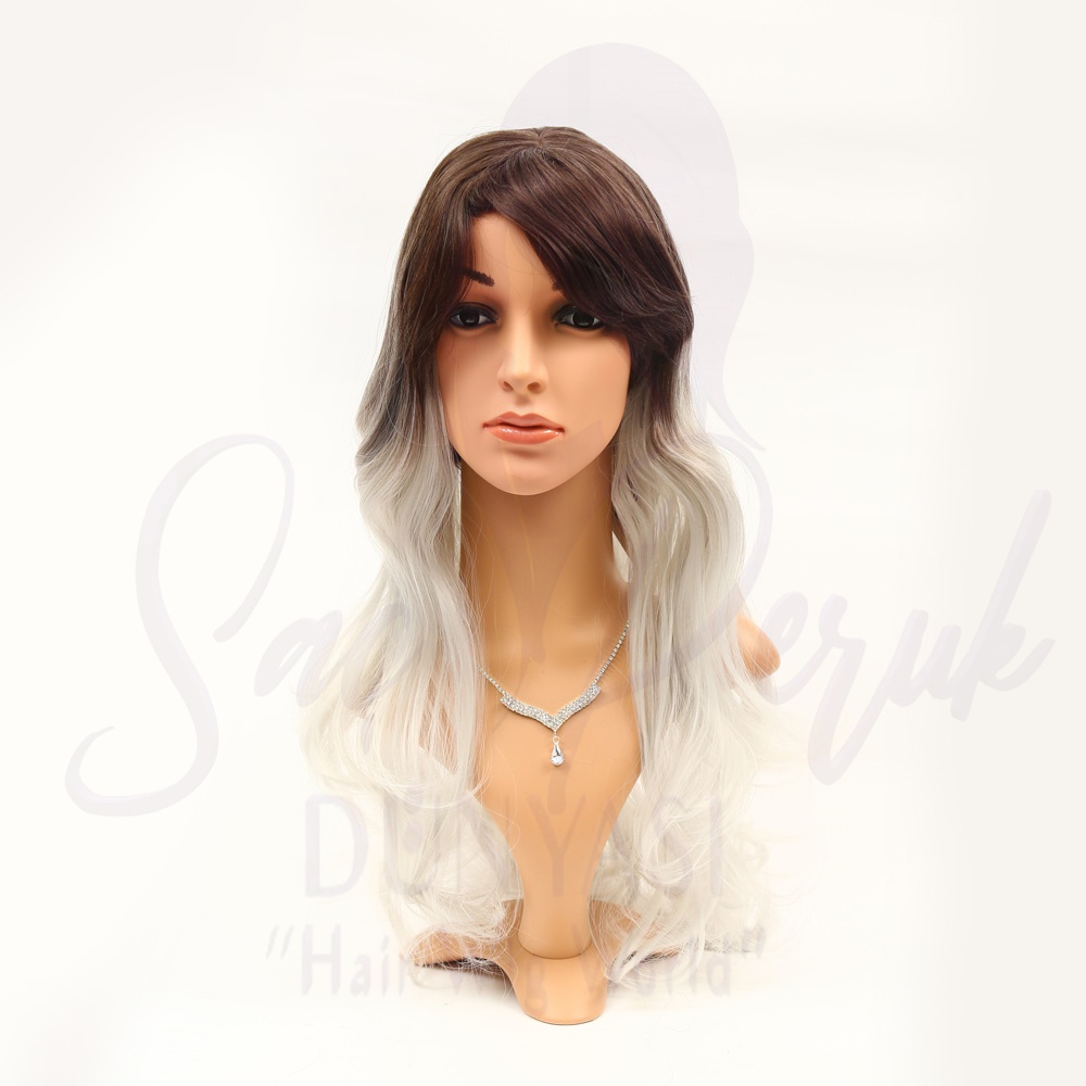 Synthetic Ombré Wig 6t Gray